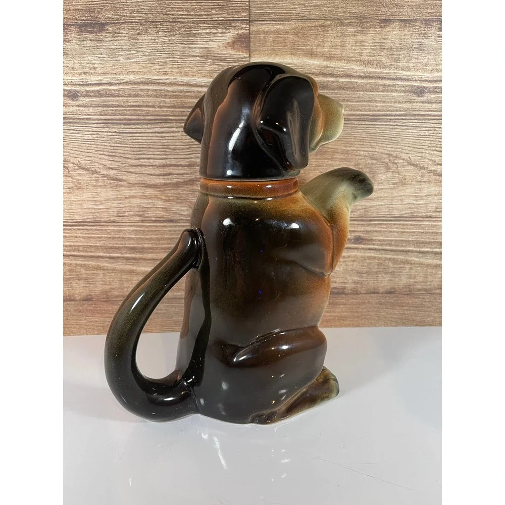 Vintage Erphila Majolica Dachshund Weiner‎ Dog Teapot Germany 6703 B Full Mark